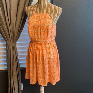4/$20 Teeze me dress orange and white